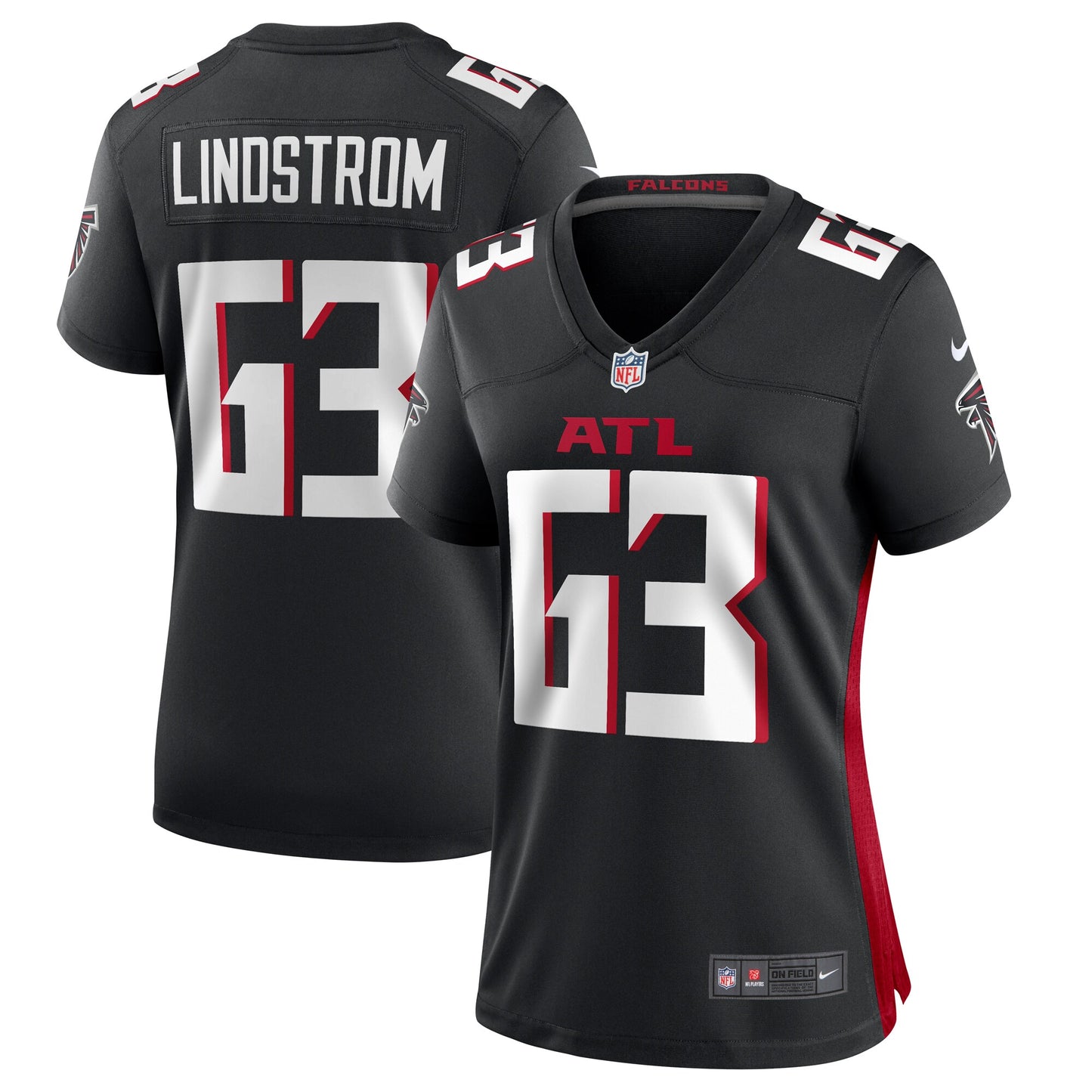 Chris Lindstrom Atlanta Falcons Nike Women's Team Game Jersey - Black